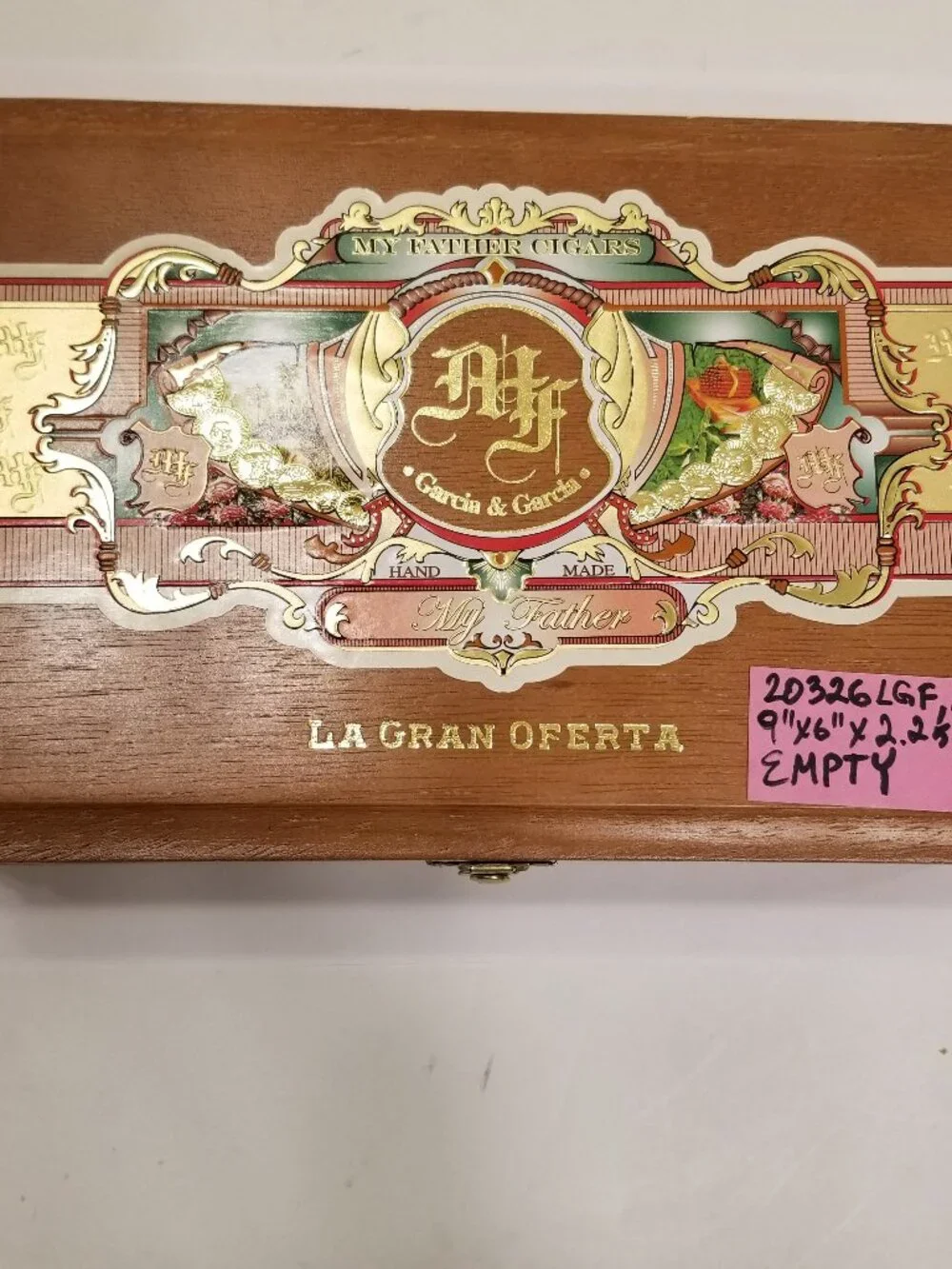 My Father La Gran Oferta Robusto Wooden Empty Cigar Box Magnificent